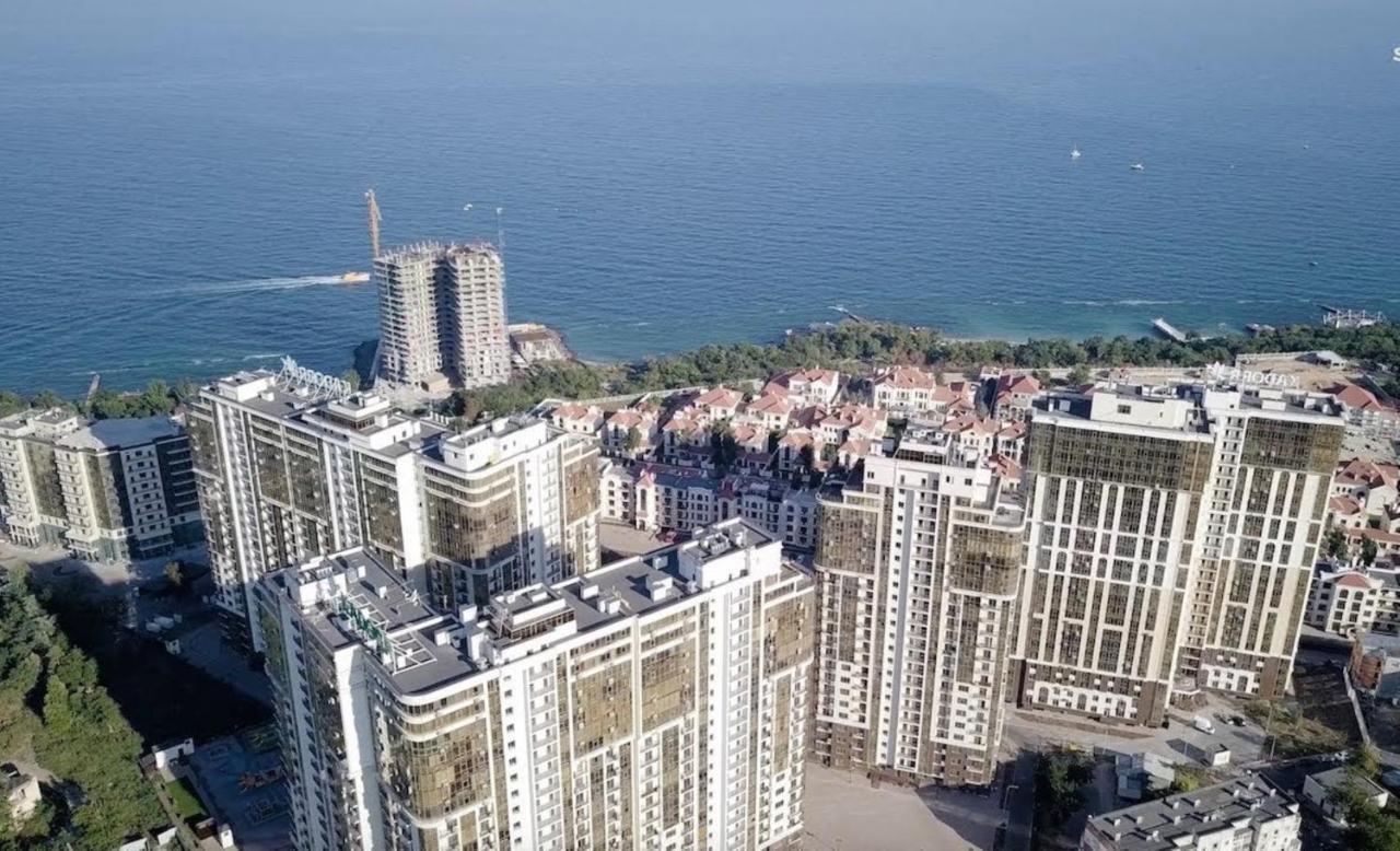 Аркадия Студия С Балконом Частичный Вид Моря Первая Линия От Моря Odessa Zewnętrze zdjęcie