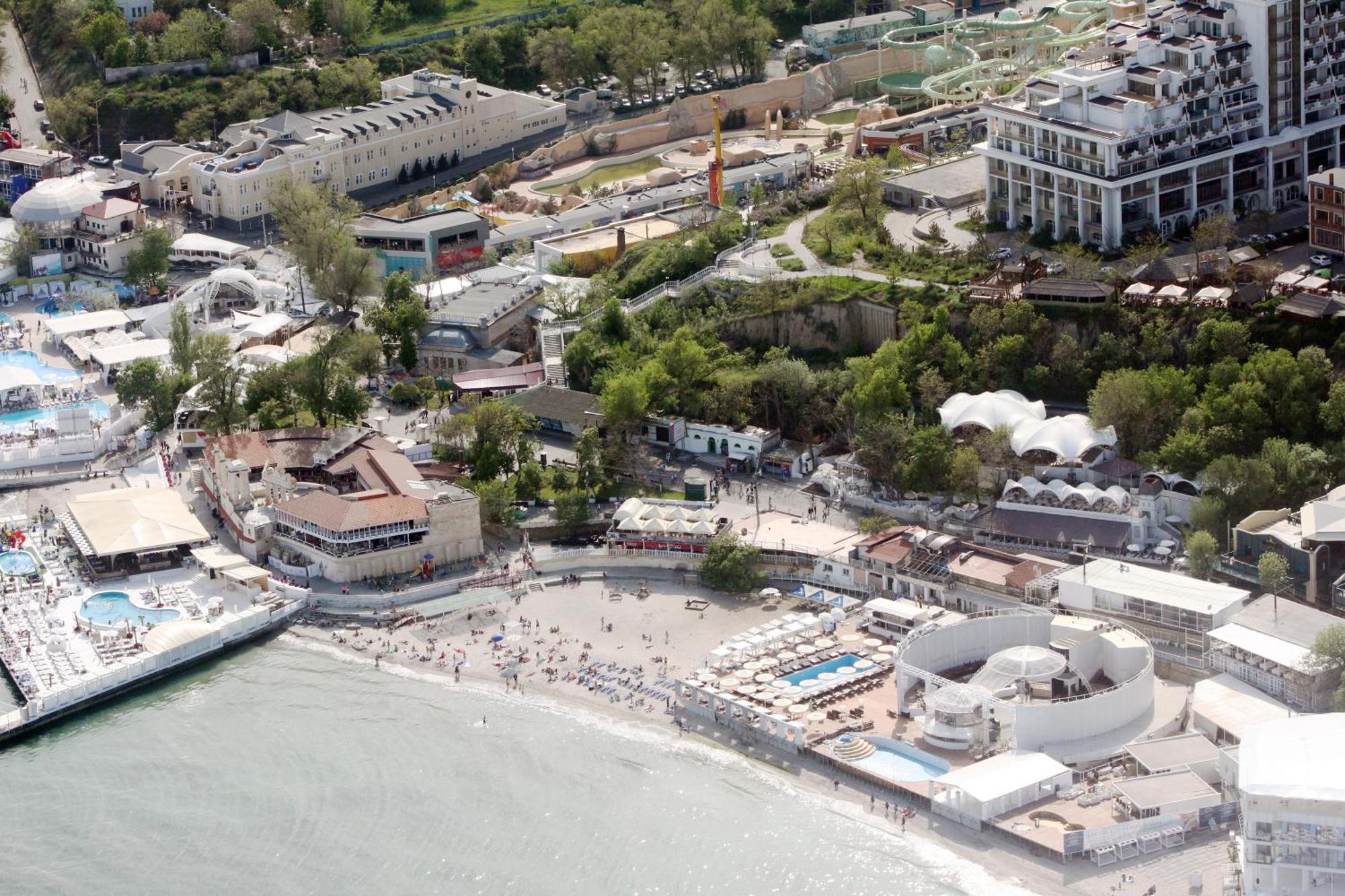 Аркадия Студия С Балконом Частичный Вид Моря Первая Линия От Моря Odessa Zewnętrze zdjęcie