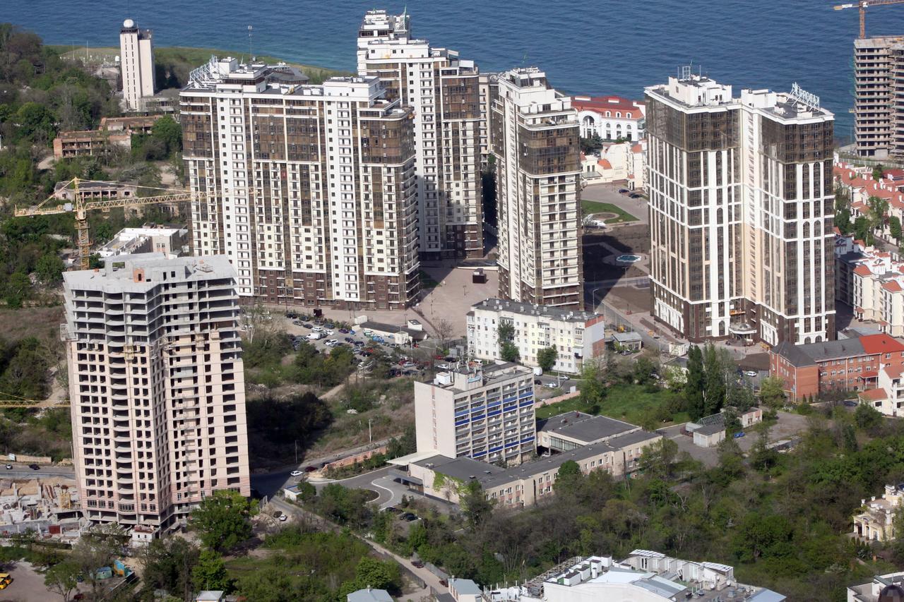 Аркадия Студия С Балконом Частичный Вид Моря Первая Линия От Моря Odessa Zewnętrze zdjęcie